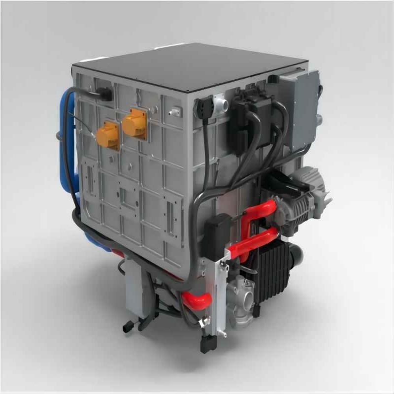 Watergekoelde 100 kW waterstof-brandstofcelstack voor gebruik in de automobielindustrie