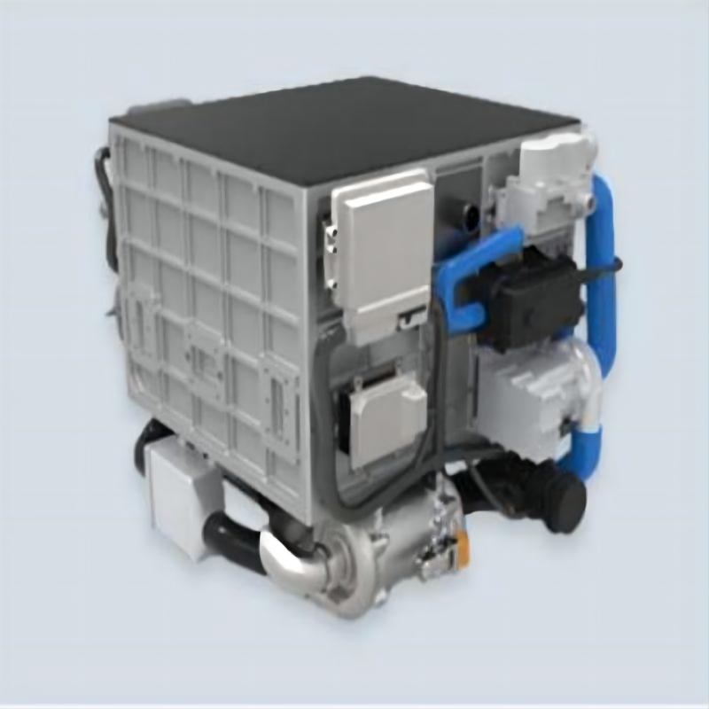 Watergekoelde waterstof-brandstofcelmotor met uitgangsvermogen tot 110 kW